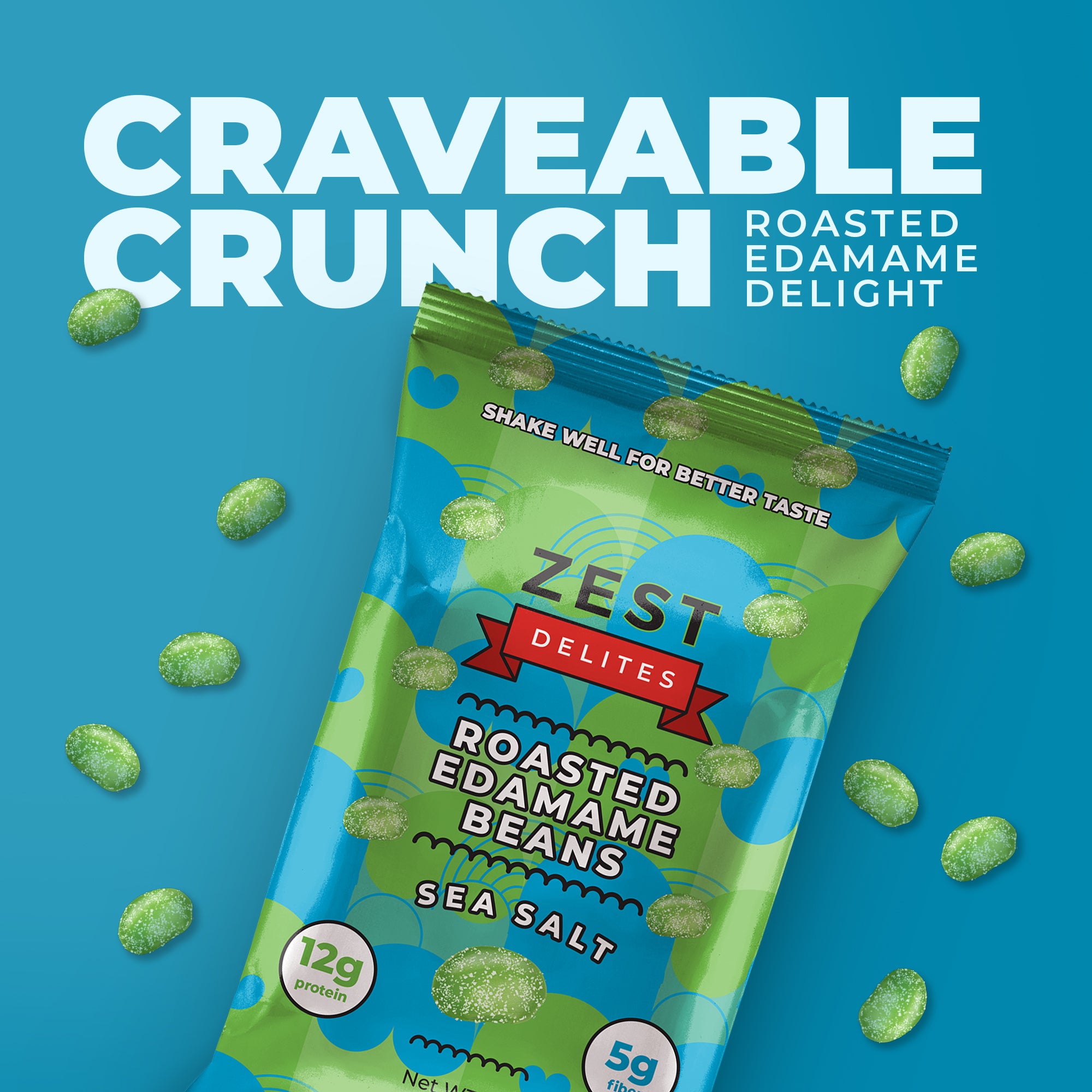 Geröstete Edamame-Bohnen