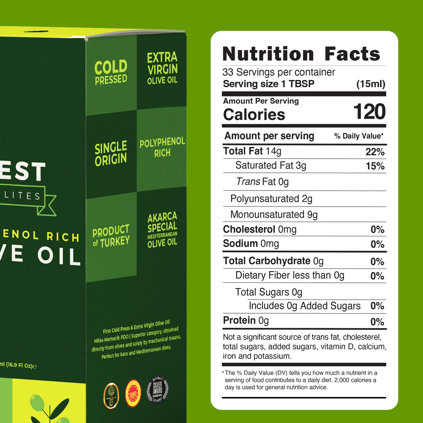 Polyphenol Rich Olive Oil Extra Virgin