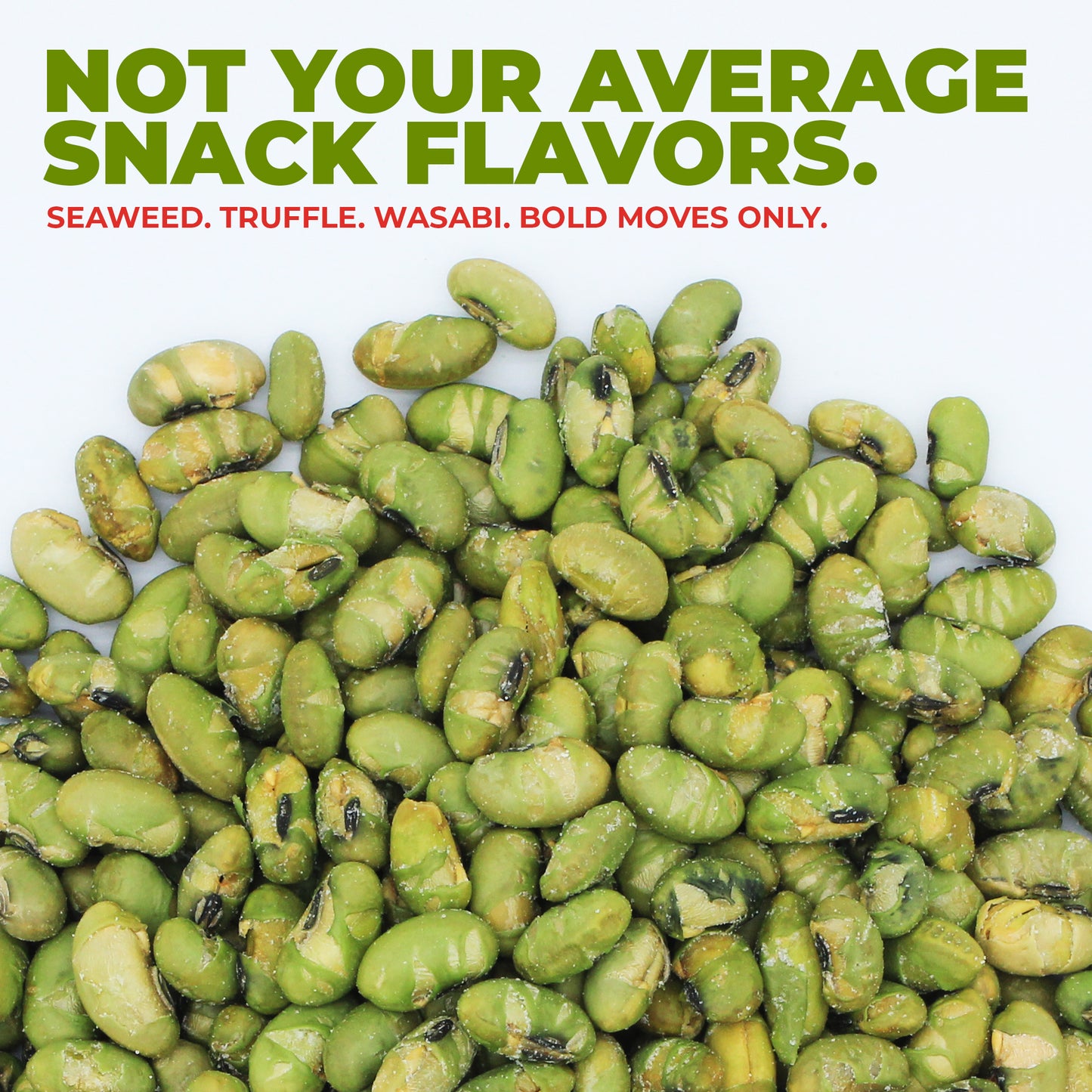 Crunchy Dry Roasted Edamame Beans Snack Truffle - Seaweed - Wasabi