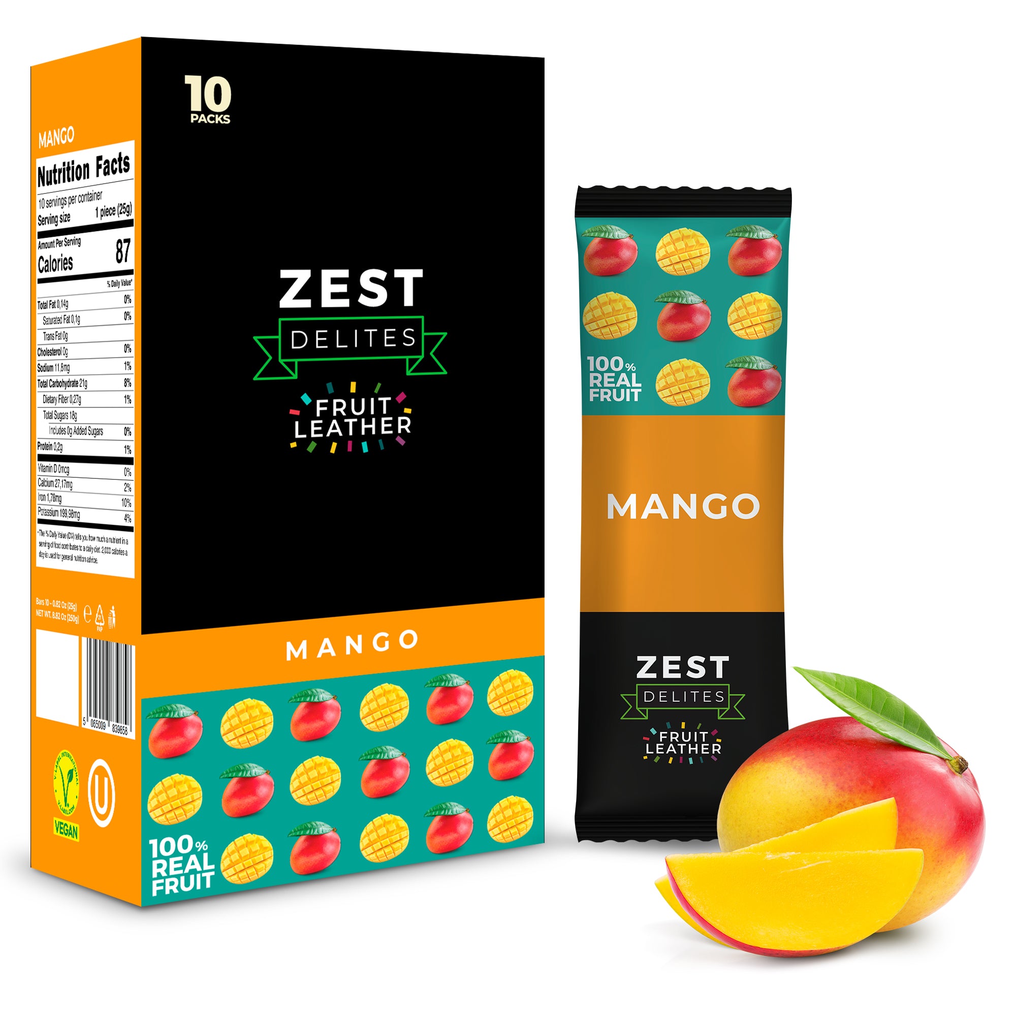 Fruchtleder Mango 10er Pack