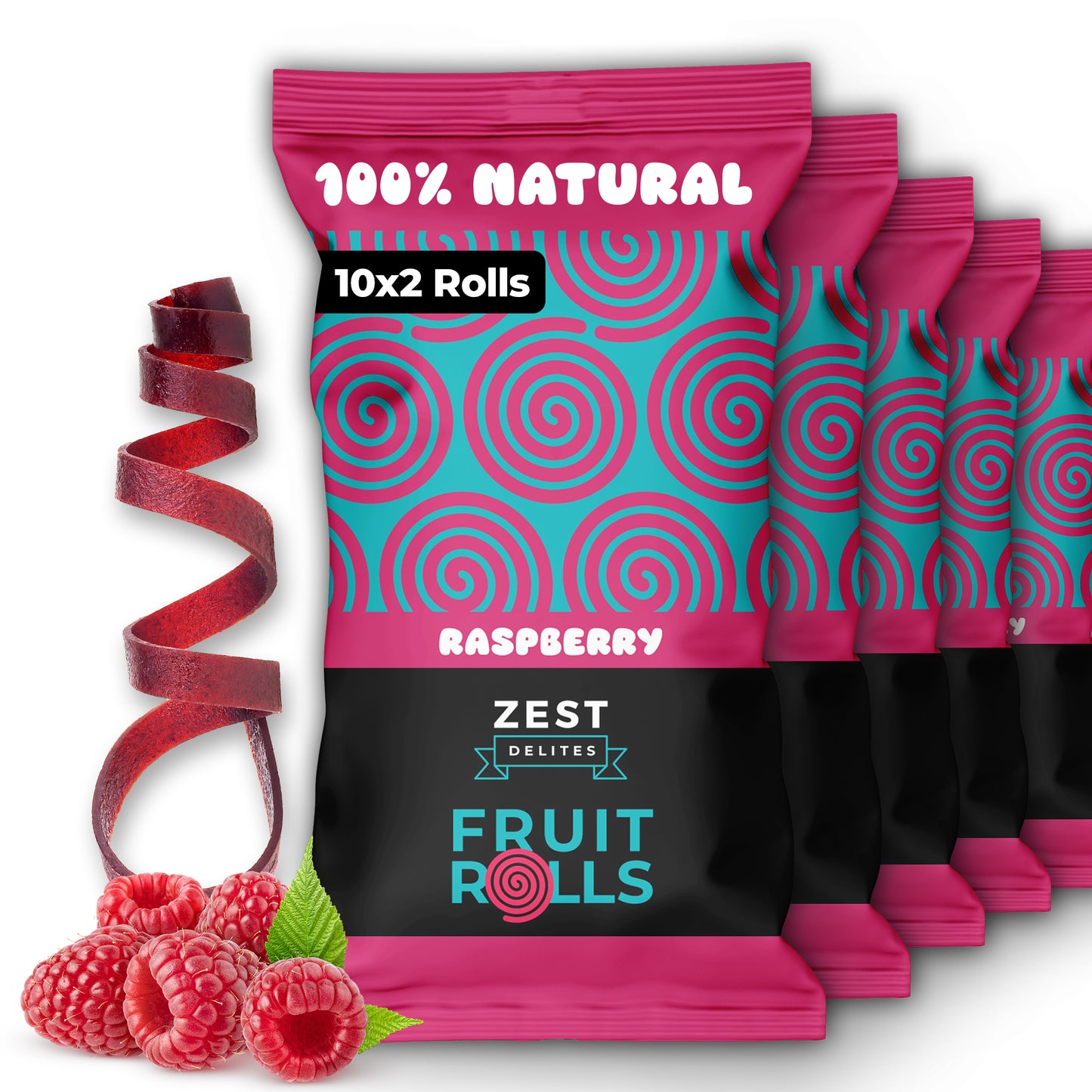 Fruit Rolls Raspberry- 10 Pack