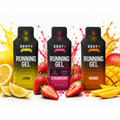 Zest Delites+ Energy Gel Strawberry | Mango | Lemon Variety Pack 12— Real Fruit, Gut-Friendly Running Fuel