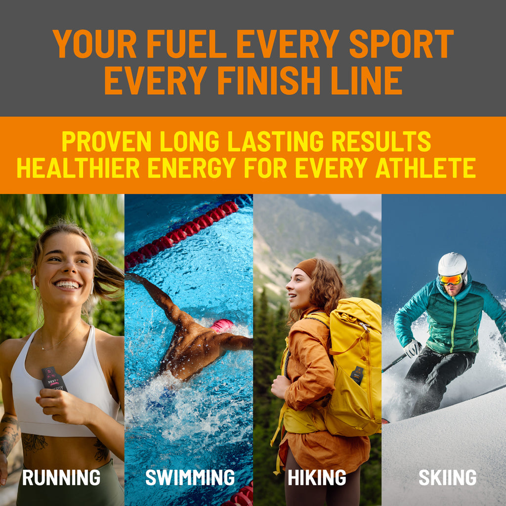 Zest Delites+ Energy Gel Strawberry | Mango | Lemon Variety Pack 12— Real Fruit, Gut-Friendly Running Fuel