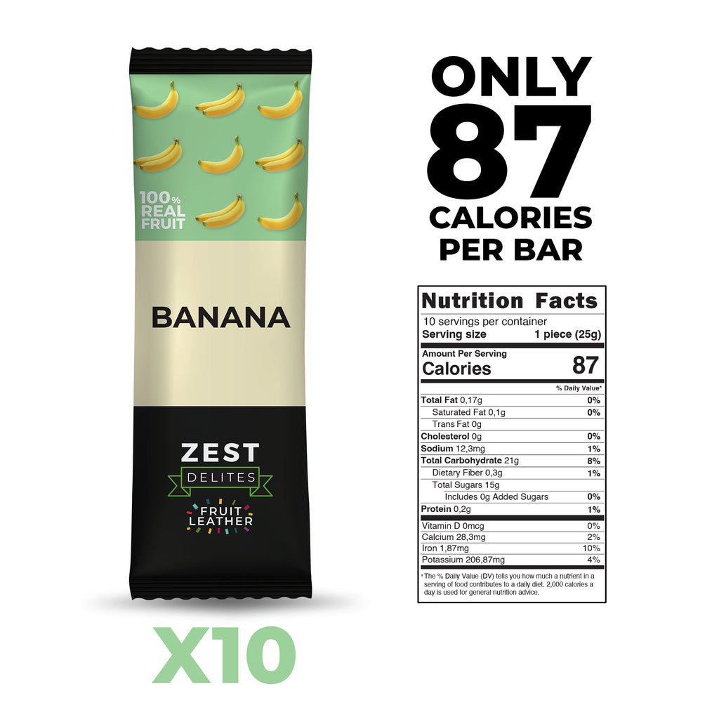 Fruchtleder-Banane, 10er-Pack 